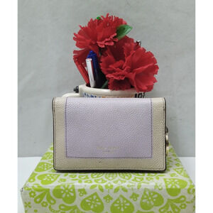Kate Spade Purple Leather Credit Card Bifold Wallet